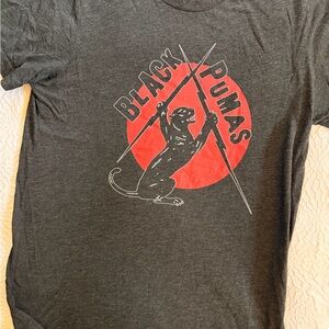 Black Puma’s Concert Graphic T-Shirt - Charcoal Gray size medium
